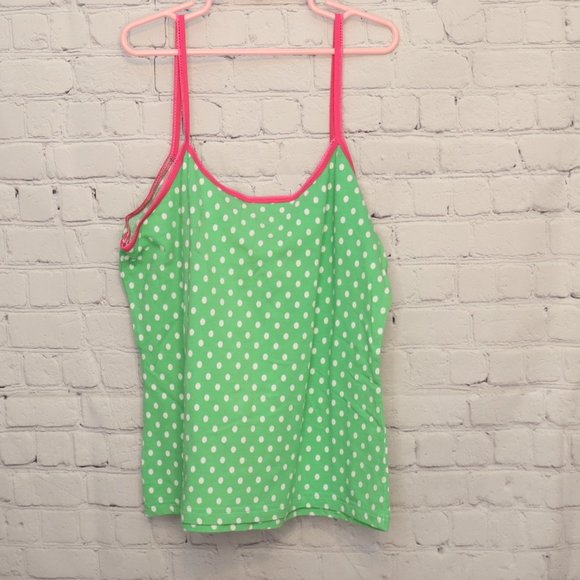 Disney Vintage 2 Tinkerbell Tink Sleep Tank Top Large Green Pink - Picture 5 of 5